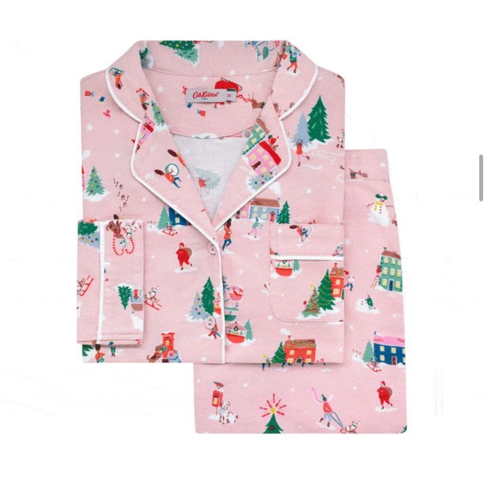 Cath Kidston Flannel Christmas Pajama Set